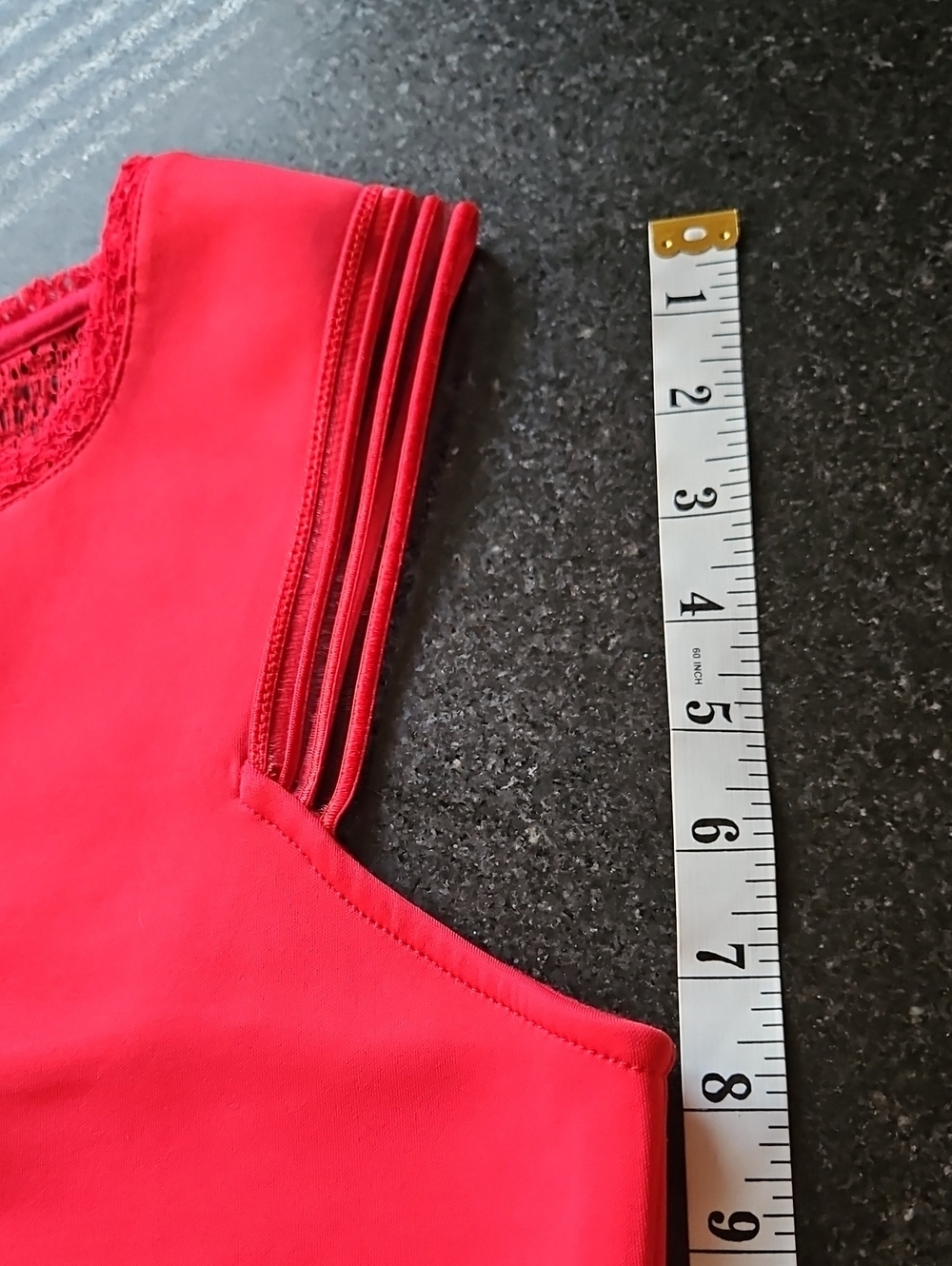 Dynamite Lace Racerback Tank Top S In Cherry Red - Picture 10 of 12